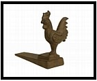 Country Rooster Door Wedge