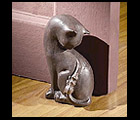 Decorative Cat Door Stop