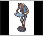 Bronze Frog Garden Spitter