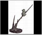 Lost Frog Sculpture - Bronze