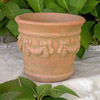 Small Garland Pot, concrete garden pots, small planters