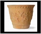 Medium Sized Planter with Leaf Designs