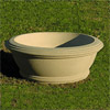 Contemporary Bowl Planter, Concrete Architectural Planters