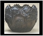 Bronze Lotus Leaf and Flower Vase