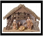 Nativity Set with Manger - Small