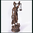 Blind Justice Statue bronze finish