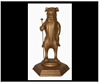 Bulldog Golfer Statue