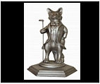 Fox Golfer Statue