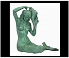 Bronze Mermaid Fountain Spitter Statue