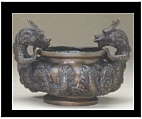 Bronze Dragon Body Urn