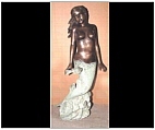 Bronze Mermaid Girl Fountain Sculpture