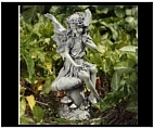 Mushroom Fairy Girl Statue