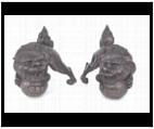 Small Bronze Foo Dogs