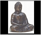 Bronze Buddha Sculpture in Mudra Pose