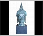 Large Bronze Buddha Head