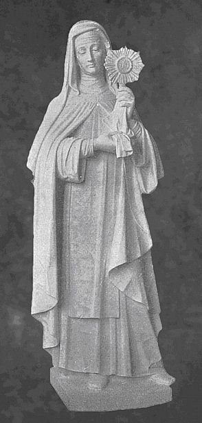 Saint Clare of Assisi in Marble