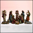 Indoor Nativity Set with Inscriptions