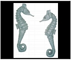 Decorative Seahorse Wall Sculptures - Indoor