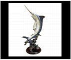 Magnificent Blue Marlin Sculpture