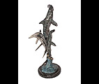 Hammerhead Bronze Sculpture, hammerhead shark sculpture