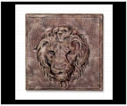 Large Lion Face Plaque