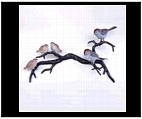 Bird Wall Sculpture - Brass