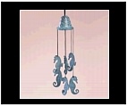 Brass Seahorse Windchime