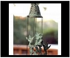 Hummingbird Windchime - Brass