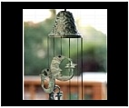 Moon and Star Windchime - Brass