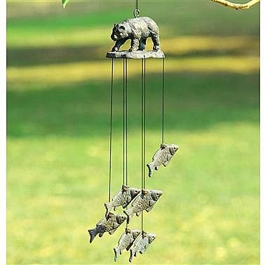 Coastal Fish and Bear Windchimes