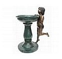 Bronze Boy and Girl Children Fountains