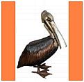 Bronze Pelican Statues, Sculptures and Figurines