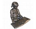 Reading Boy and Girl Sculptures