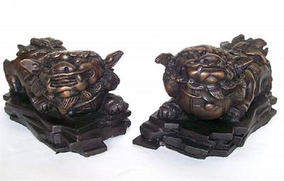 Bronze Foo Lion Sculptures