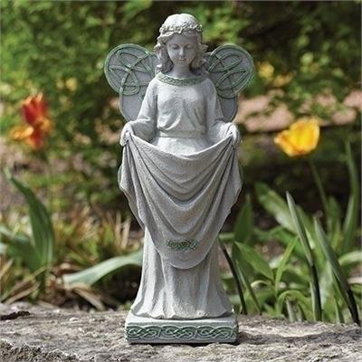 Irish Angel Birdfeeder Statue