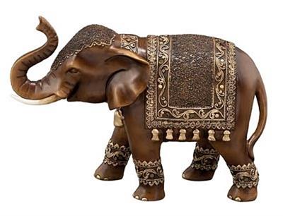 Royal Elephant with Raised Trunk