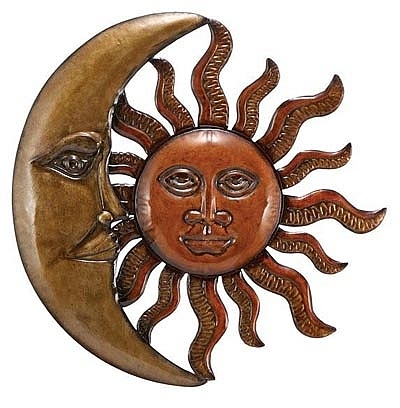 Moon and Sun Wall Plaque