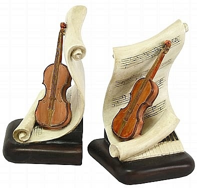 Violin Bookends