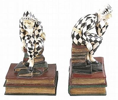 Sitting Thinker Woman Bookends