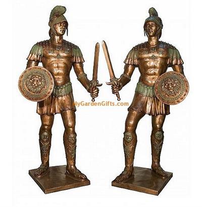 Life Size Roman Soldiers - Pair