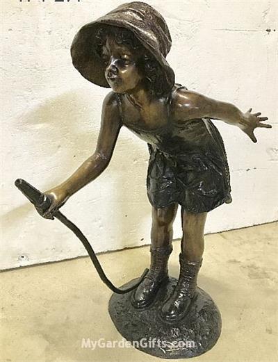 Bonnie Girl Fountain Statue