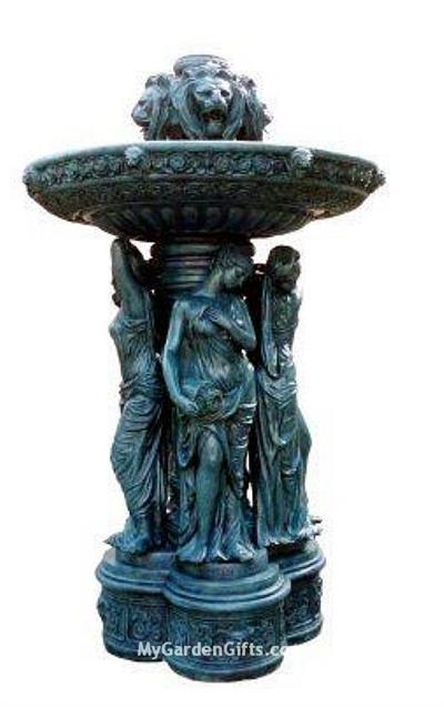 Greek Ladies Courtyard Fountain