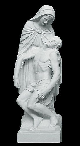 Virgin Mary Holding Jesus Pieta Sculpture