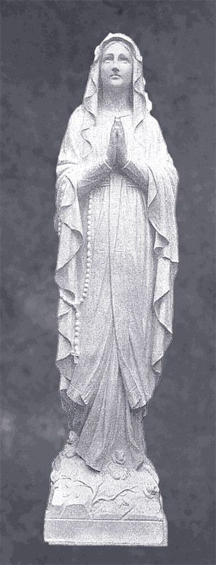 Our Lady of Lourdes in Prayer Sculpture