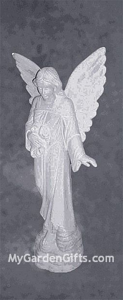 Angel of Grace Holding Flowers