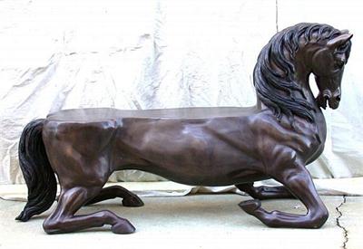 Resting Horse Bench