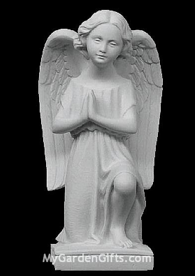 Little Kneeling Angel Girl