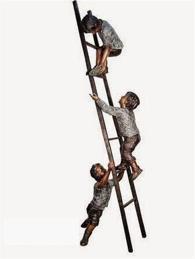 Three Brothers on a Ladder