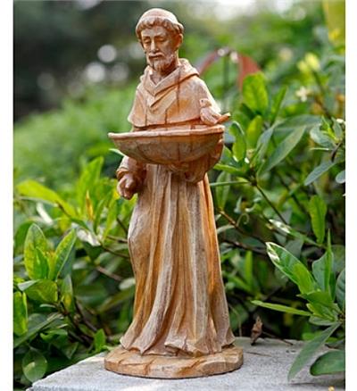 Little Standing Saint Francis Bird Feeder