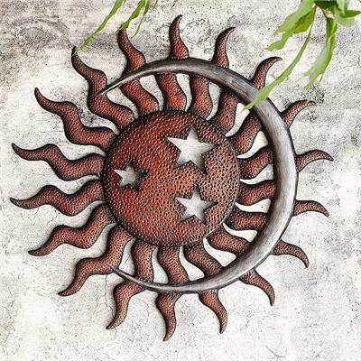 Sun, Moon and Stars Wall Plaque